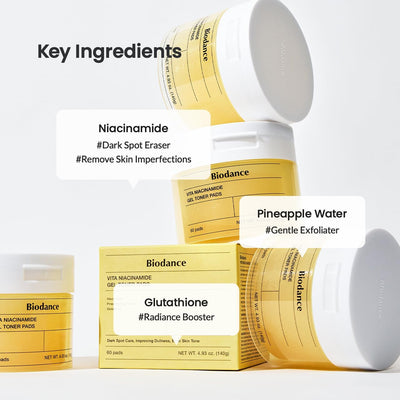 Biodance Vita Niacinamide Gel Toner Pad 60EA