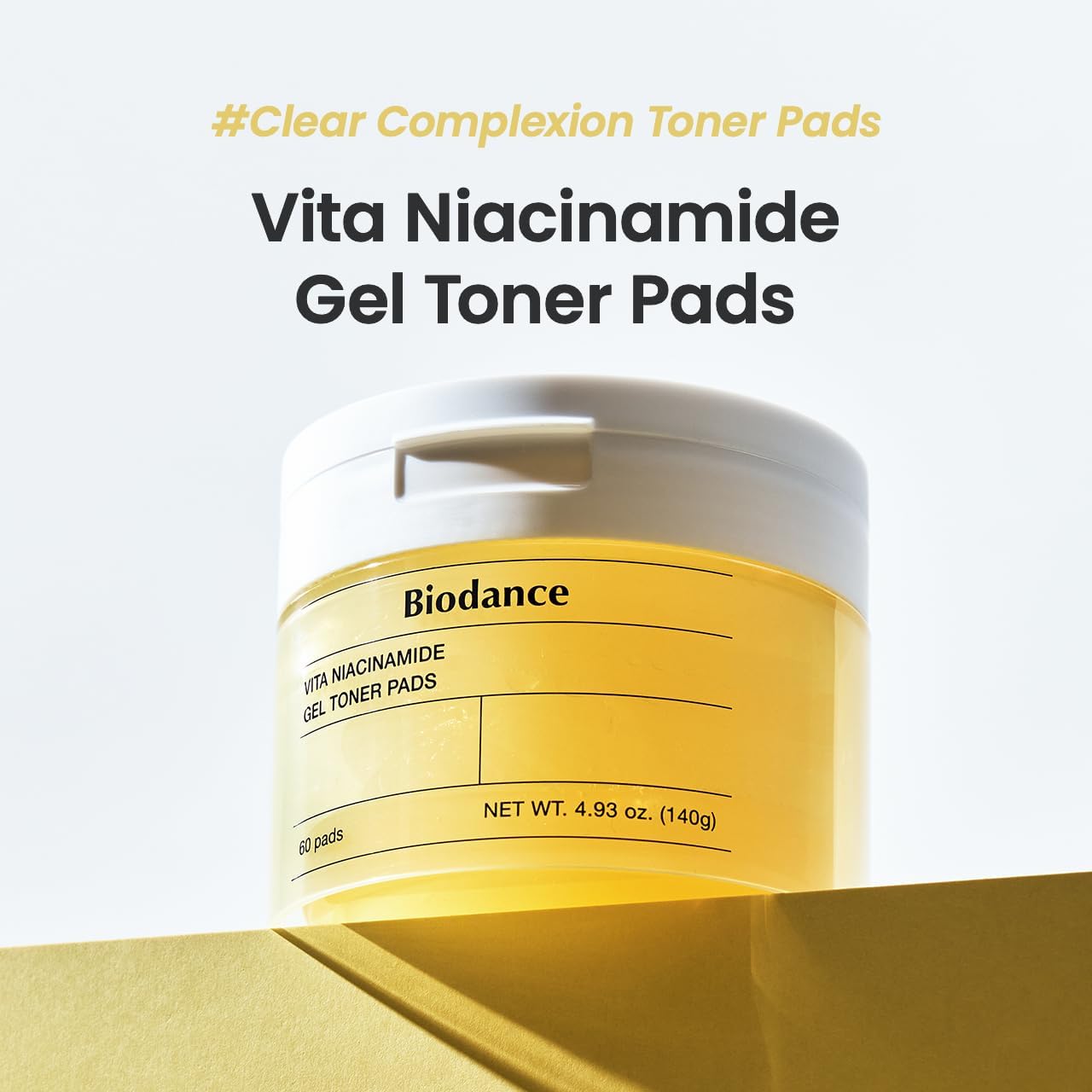 Biodance Vita Niacinamide Gel Toner Pad 60EA