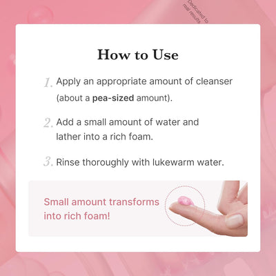 MEDICUBE PDRN Pink Niacinamide Whip Cleanser 120g