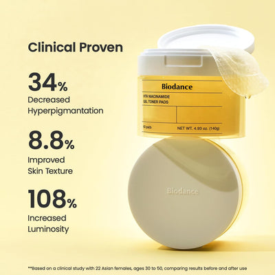 Biodance Vita Niacinamide Gel Toner Pad 60EA