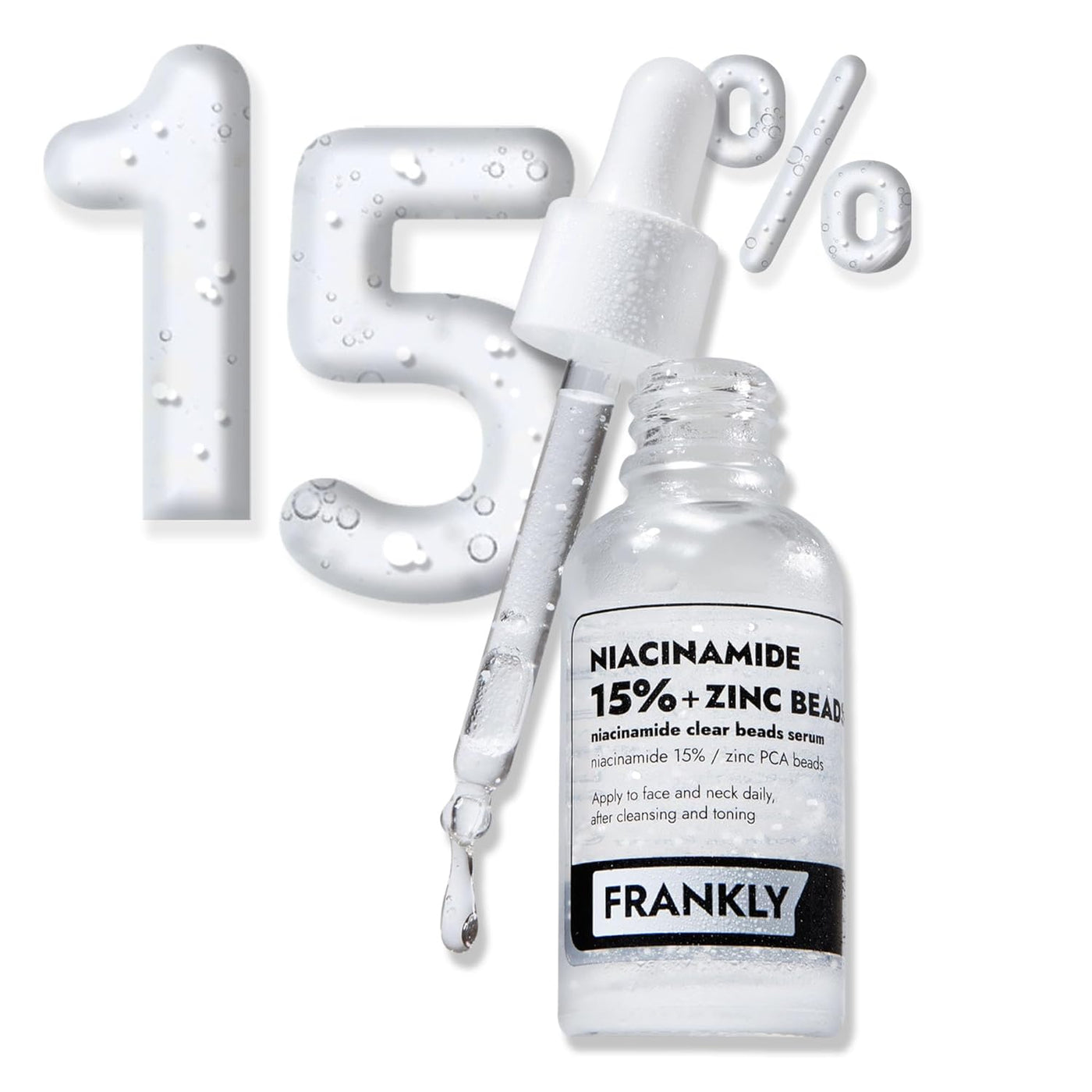 FRANKLY Niacinamide 15% Zinc Beads Serum 30ml