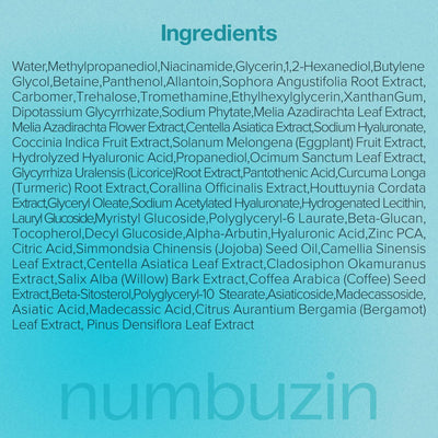 Numbuzin No.1 Pantothenic B5 Hyaluronic Active Clear Mask 4EA