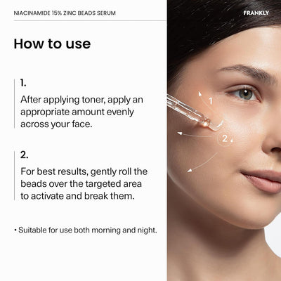 FRANKLY Niacinamide 15% Zinc Beads Serum 30ml