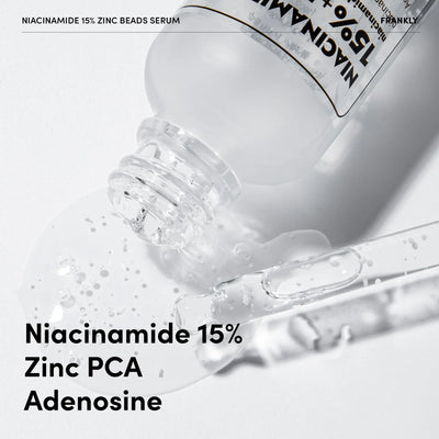 FRANKLY Niacinamide 15% Zinc Beads Serum 30ml