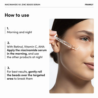 FRANKLY Niacinamide 15% Zinc Beads Serum 30ml
