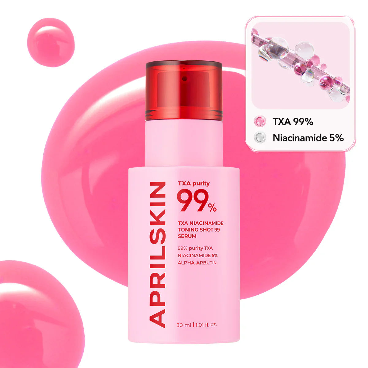 APRILSKIN TXA Niacinamide Toning Shot 99 Spicule Serum 30ml